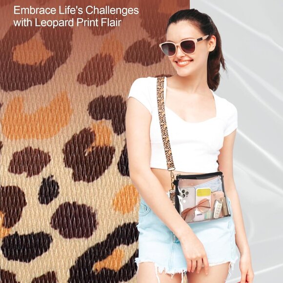 Clear Bag for Stadium Events - Clear Purses for Women Stadium Crossbody, Concert - Picture 8 of 9